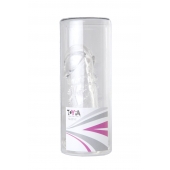 Прозрачная гелевая насадка с клиторальным отростком - 13 см. - Toyfa Basic - в Пензе купить с доставкой