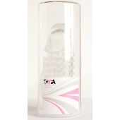 Гелевая прозрачная насадка с 2 отростками - 13 см. - Toyfa Basic - в Пензе купить с доставкой