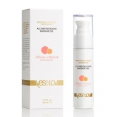 Универсальный массажный гель-смазка Allover Delicious Massage Gel с ароматом персика и аброкоса - 50 мл. - YESforLOV - купить с доставкой в Пензе