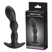 Черный анальный стимулятор простаты с вибрацией Special Anal Massager - 14,5 см. - Baile - в Пензе купить с доставкой