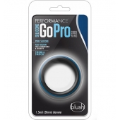 Черно-синее эрекционное кольцо Silicone Go Pro Cock Ring - Blush Novelties - в Пензе купить с доставкой