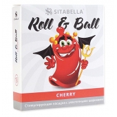 Стимулирующий презерватив-насадка Roll   Ball Cherry - Sitabella - купить с доставкой в Пензе