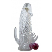 Закрытая прозрачная вибронасадка на пенис Crystal Sleeve Vibe - Erowoman-Eroman - в Пензе купить с доставкой