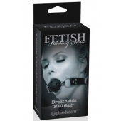 Черный кляп с дырочками Breathable Ball Gag - Pipedream - купить с доставкой в Пензе