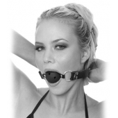 Черный кляп с дырочками Breathable Ball Gag - Pipedream - купить с доставкой в Пензе