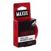 Ультратонкие презервативы в железном кейсе MAXUS Sensitive - 3 шт. - Maxus - купить с доставкой в Пензе
