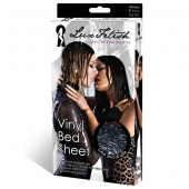 Черная виниловая ткань-простынь для эротических игр - Lux Fetish - купить с доставкой в Пензе