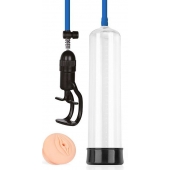 Прозрачная вакуумная помпа Sex Expert с насадкой-вагиной - Sex Expert - в Пензе купить с доставкой