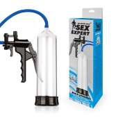 Прозрачная вакуумная помпа Sex Expert с насосом - Sex Expert - в Пензе купить с доставкой