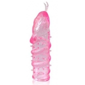 Закрытая рельефная насадка Crystal sleeve snakes в виде змеи с усиками - 14 см. - Erowoman-Eroman - в Пензе купить с доставкой