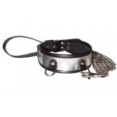 Стильный ошейник с металлическим блеском и поводком - Sitabella - купить с доставкой в Пензе