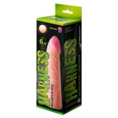 Фаллическая насадка на трусики харнесс - 17,5 см. - LOVETOY (А-Полимер) - купить с доставкой в Пензе
