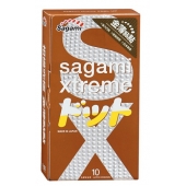 Презервативы Sagami Xtreme FEEL UP с точечной текстурой и линиями прилегания - 10 шт. - Sagami - купить с доставкой в Пензе