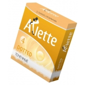 Презервативы Arlette Dotted с точечной текстурой - 3 шт. - Arlette - купить с доставкой в Пензе