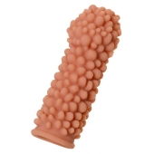 Телесная реалистичная насадка KOKOS Extreme Sleeve 08 с дополнительной стимуляцией - 12,7 см. - KOKOS - в Пензе купить с доставкой