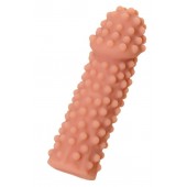 Телесная реалистичная насадка KOKOS Extreme Sleeve 10 с дополнительной стимуляцией - 14,7 см. - KOKOS - в Пензе купить с доставкой