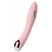 Розовый силиконовый вибратор с электростимуляцией TESLA G-POINT - 21 см. - ToyFa - купить с доставкой в Пензе