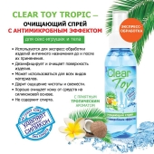 Очищающий спрей для игрушек CLEAR TOY Tropic - 100 мл. - Биоритм - купить с доставкой в Пензе