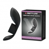 Черное кольцо на пенис с вибрацией Vibration Penis Sleeve - Baile - в Пензе купить с доставкой