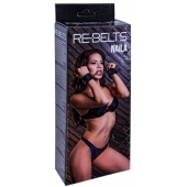 Черные кожаные наручники Naila - Rebelts - купить с доставкой в Пензе