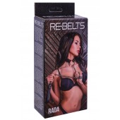 Черный поводок и чокер с кольцом Rada - Rebelts - купить с доставкой в Пензе