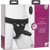 Черный полый вибрострапон Body Extensions BE Aroused - 17,78 см. - Doc Johnson - купить с доставкой в Пензе