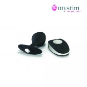 Черная пробка Mystim Rocking Vibe S с возможностью подключения к электростимулятору - 9,7 см. - MyStim - купить с доставкой в Пензе