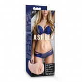 Телесный мастурбатор-вагина с вибропулей Ashley - Blush Novelties - в Пензе купить с доставкой