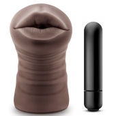 Коричневый мастурбатор-ротик Heather - Blush Novelties - в Пензе купить с доставкой