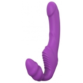 Фиолетовый безремневой вибрострапон DOUBLE DIPPER - Dream Toys - купить с доставкой в Пензе