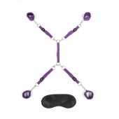 Фиолетовый набор фиксаций на кровати Classic Bedspreader - Lux Fetish - купить с доставкой в Пензе