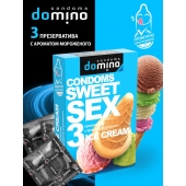 Презервативы для орального секса DOMINO Sweet Sex с ароматом мороженого - 3 шт. - Domino - купить с доставкой в Пензе
