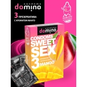 Презервативы для орального секса DOMINO Sweet Sex с ароматом манго - 3 шт. - Domino - купить с доставкой в Пензе