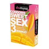 Презервативы для орального секса DOMINO Sweet Sex с ароматом манго - 3 шт. - Domino - купить с доставкой в Пензе
