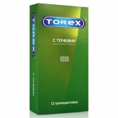 Текстурированные презервативы Torex  С точками  - 12 шт. - Torex - купить с доставкой в Пензе