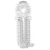 Закрытая прозрачная насадка на пенис с шипиками Nubby Sleeve - 14,5 см. - Chisa - в Пензе купить с доставкой