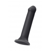 Черный фаллос на присоске Silicone Bendable Dildo XL - 20 см. - Strap-on-me - купить с доставкой в Пензе