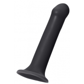 Черный фаллос на присоске Silicone Bendable Dildo XL - 20 см. - Strap-on-me - купить с доставкой в Пензе