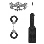 Черный игровой набор Introductory Bondage Kit №4 - Shots Media BV - купить с доставкой в Пензе