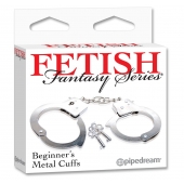 Металлические наручники Beginner s Metal Cuffs - Pipedream - купить с доставкой в Пензе
