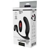 Черный массажер простаты REMOTE P-PLEASER - Dream Toys - в Пензе купить с доставкой
