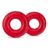 Набор из 2 красных эрекционных колец DONUT RINGS OVERSIZED - Blush Novelties - в Пензе купить с доставкой