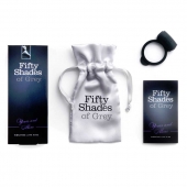 Темно-серое эрекционное кольцо Vibrating Love Ring с вибрацией - Fifty Shades of Grey - в Пензе купить с доставкой