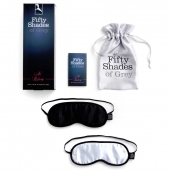 Набор из двух масок на глаза Soft Blindfold Twin Pack - Fifty Shades of Grey - купить с доставкой в Пензе