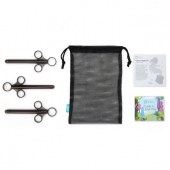 Набор из 3 черных шприцев для лубриканта - b-Vibe - купить с доставкой в Пензе