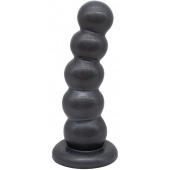 Черная насадка-плаг на харнесс PLATINUM 7 - 19,5 см. - LOVETOY (А-Полимер) - купить с доставкой в Пензе