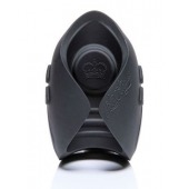 Темно-серый инновационный мужской осциллятор PULSE SOLO LUX с пультом ДУ - Hot Octopuss - в Пензе купить с доставкой