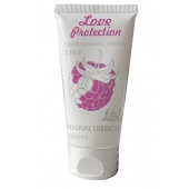 Лубрикант на водной основе с ароматом малины Love Protection Raspberry - 50 мл. - Lola Games - купить с доставкой в Пензе