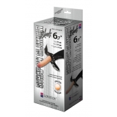 Пояс-трусики с насадкой Glamour - 17 см. - LOVETOY (А-Полимер) - купить с доставкой в Пензе