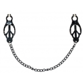 Зажимы на соски Darkside с цепочкой - Lola Games - купить с доставкой в Пензе